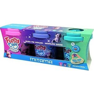MITAMA FUNNY DOO súprava 3 farieb s trblietkami, 3× 120 g