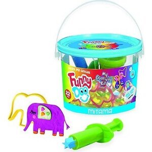 MITAMA FUNNY DOO 22-dielna súprava na modelovanie, 9× 50 g + formy a nástroje