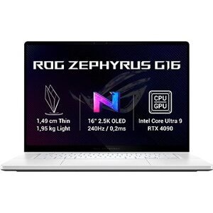 ASUS ROG Zephyrus G16 GU605MY-QR134W Platinum White kovový
