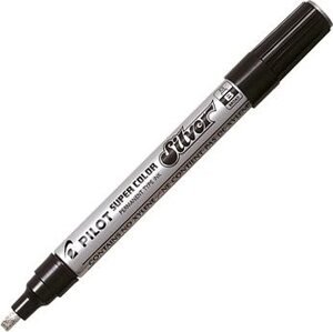 PILOT Super Color B, strieborný