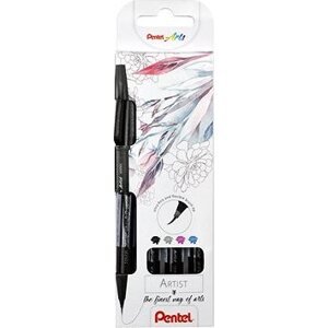 PENTEL Brush Sign Pen SESF30C-4 – súprava 4 farieb