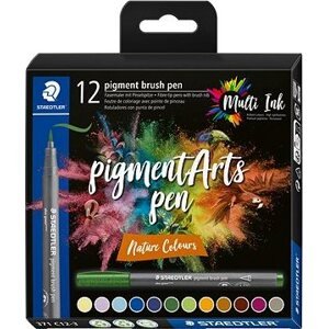 STAEDTLER 371 Brush marker Nature, 12 farieb