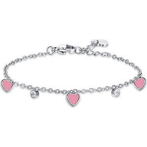 Girl's steel bracelet with heart