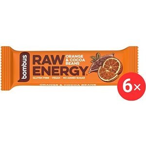 Bombus Raw Energy Orange & Cocoa beans 6× 50 g