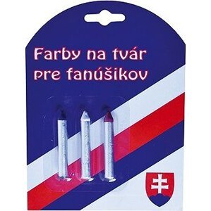 SPORTTEAM® Farby na tvár SR2, ceruzky 2× 3 ks