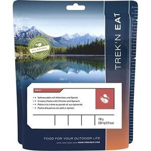 Trek'n eat Cestoviny s krehkým kuraťom, smotanou a listovým špenátom