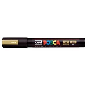 UNI PAINT Posca PC-5M, zlatý, 1,8 – 2,5 mm